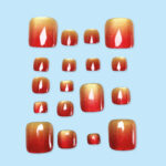 Press-On Toenails JMY057-B7
